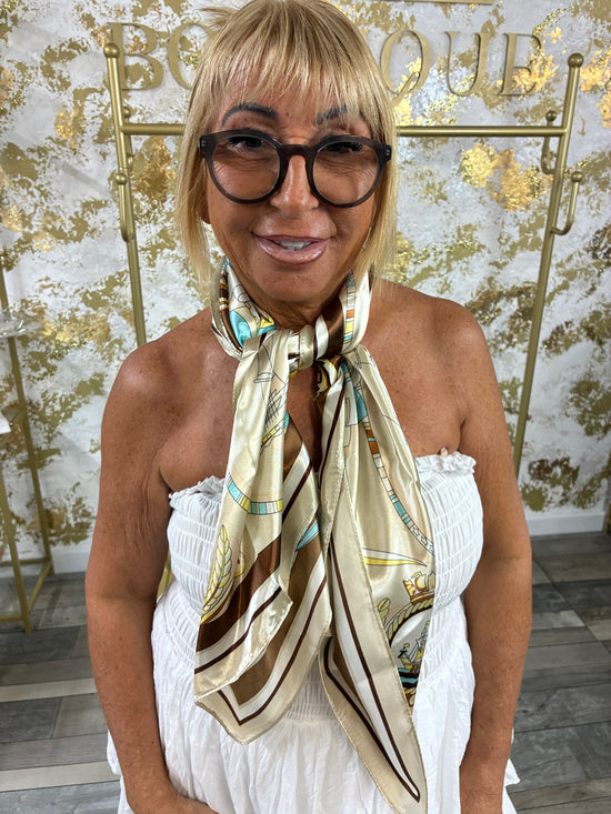 Silk neck scarf