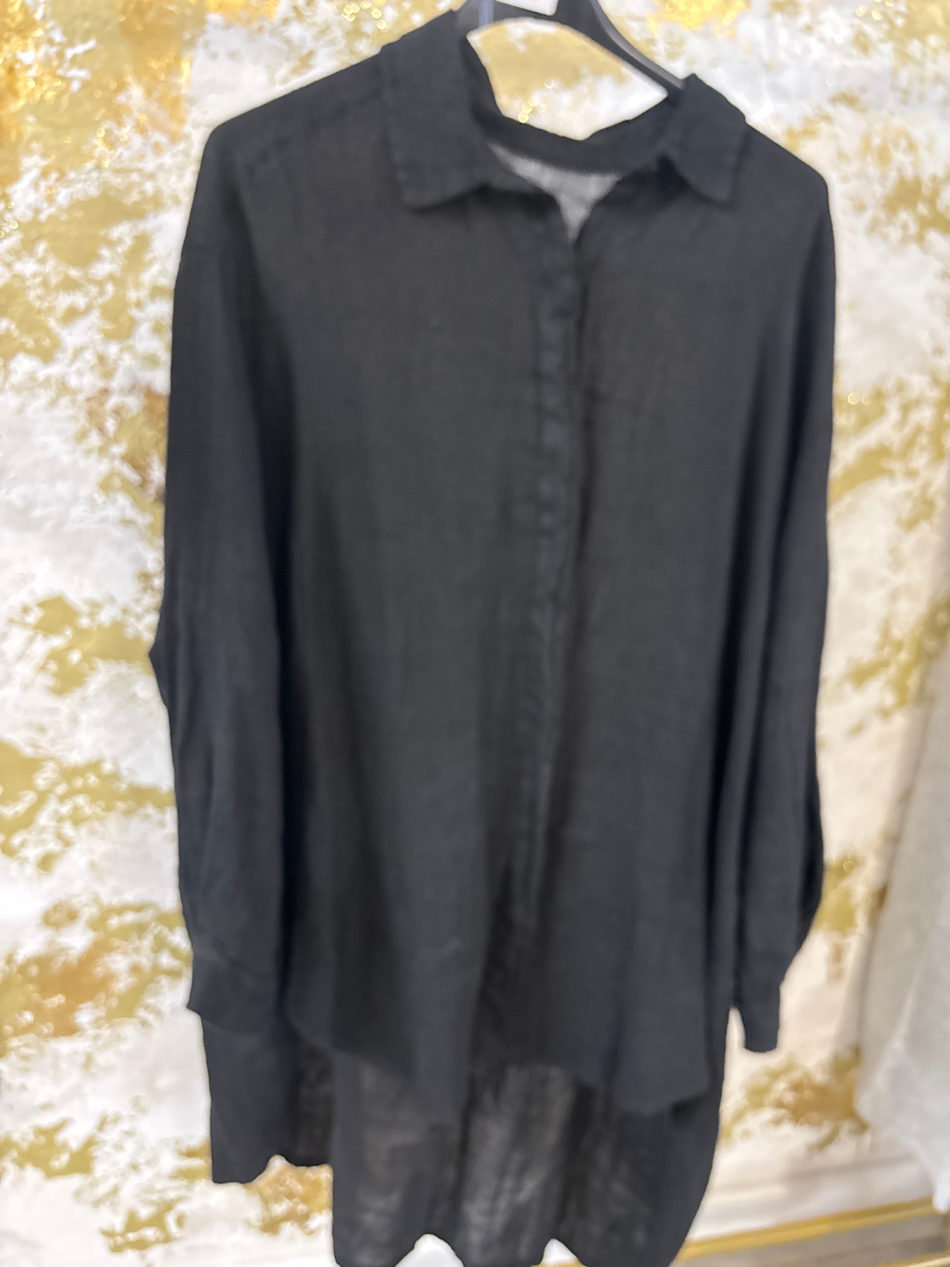 Linen black shirt