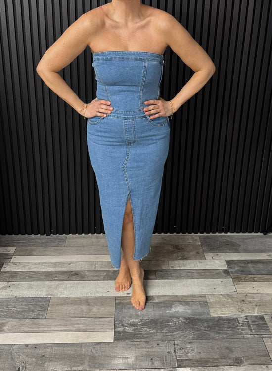 Denim dress