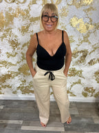 Wide leather magic trousers