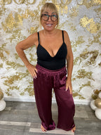 Bria satin trousers