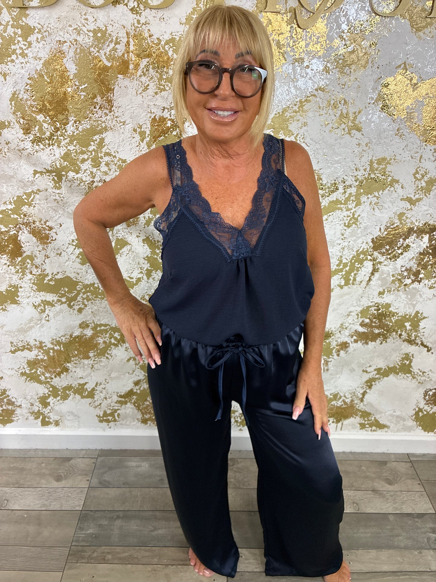 Bria satin trousers