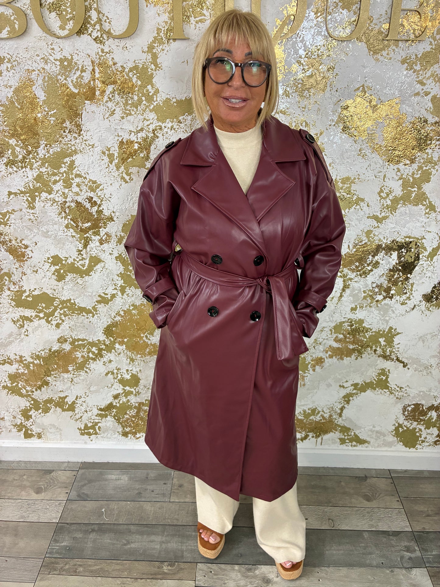 Morgan trench coat
