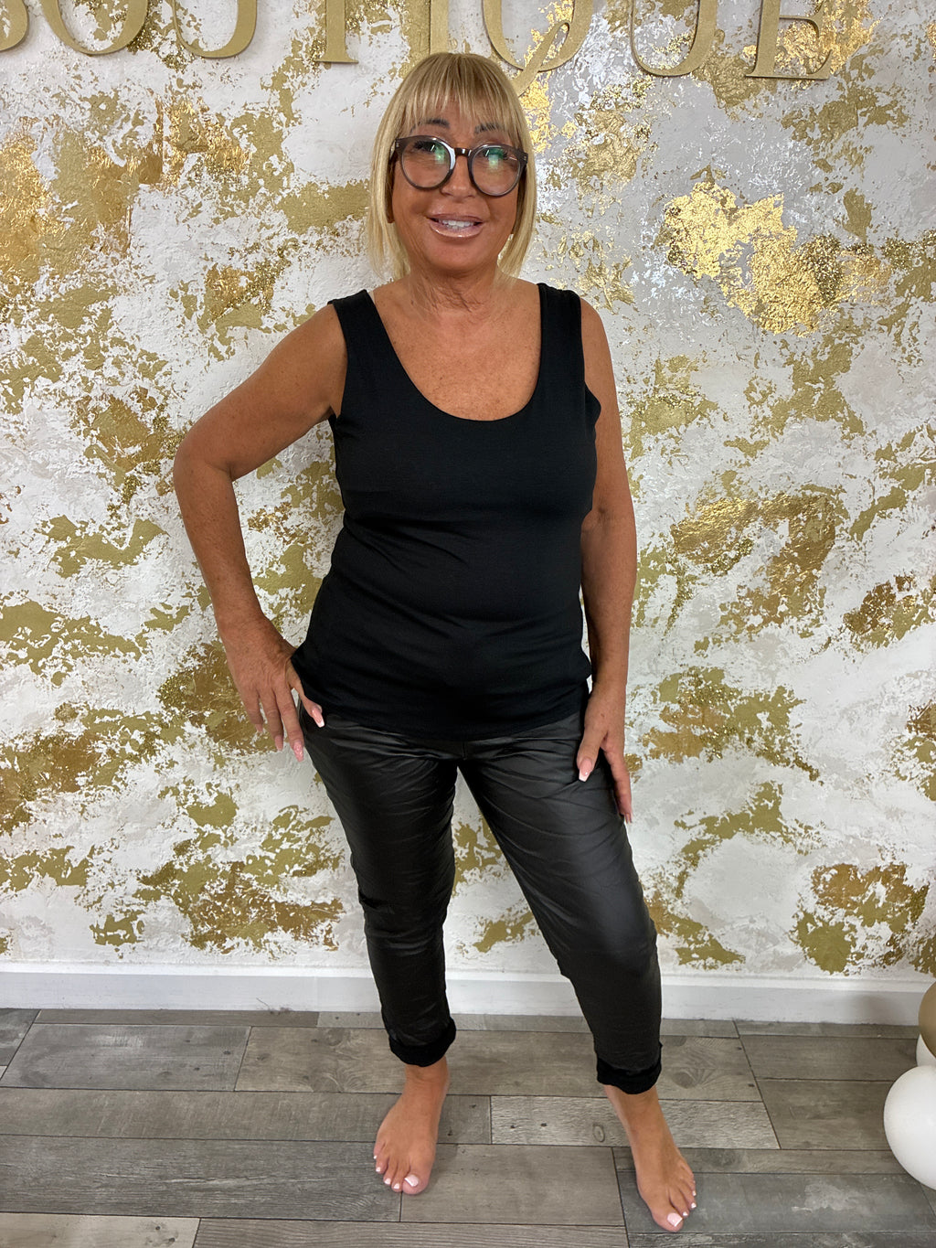 Leather magic trousers