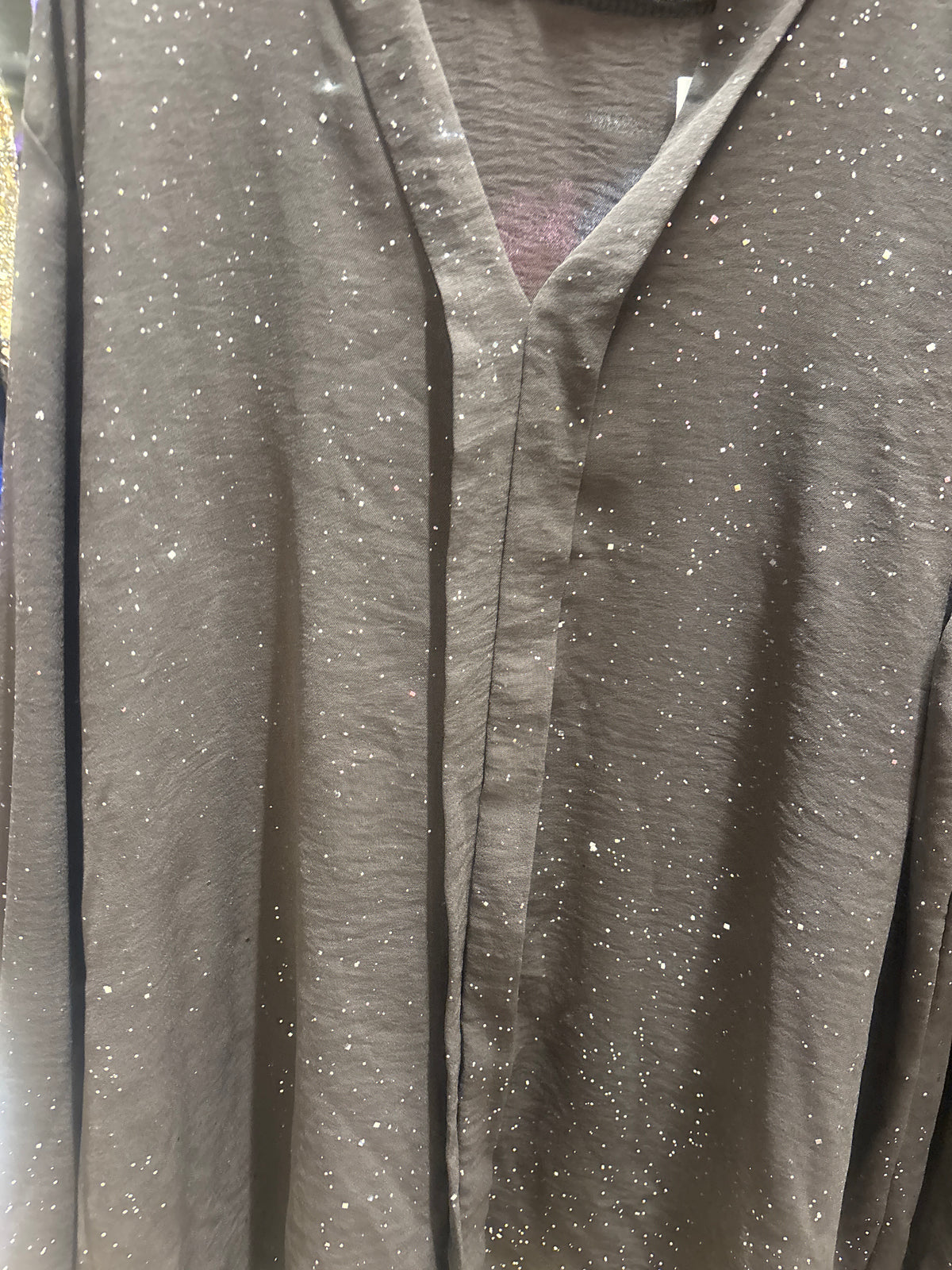 Brown glitter top