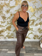 Wide leather magic trousers
