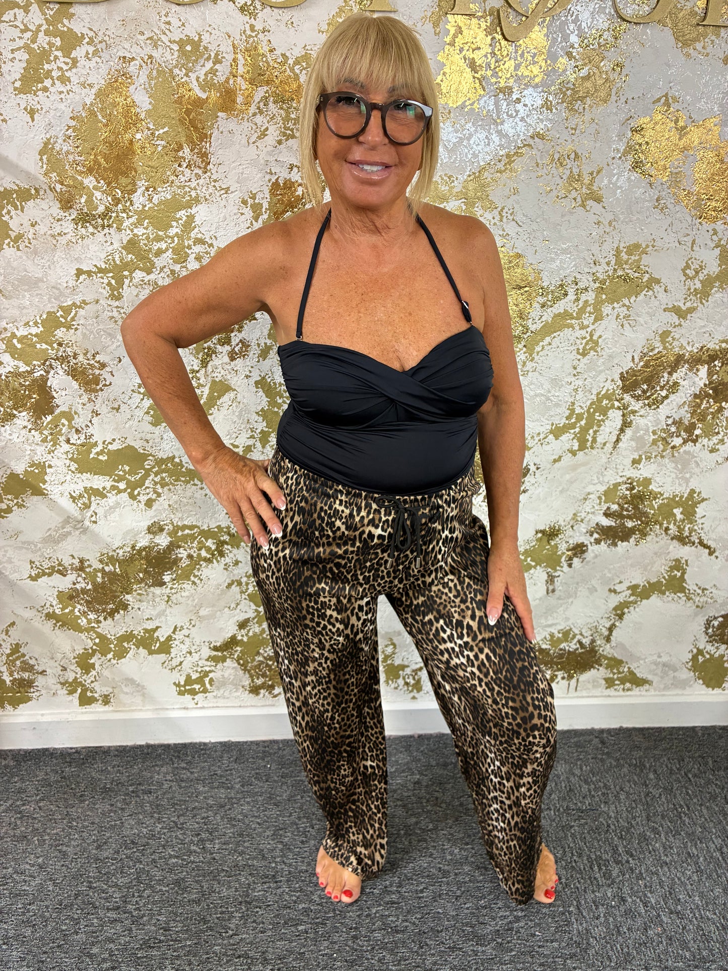 Leopard trousers