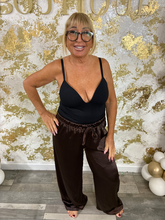 Bria satin trousers