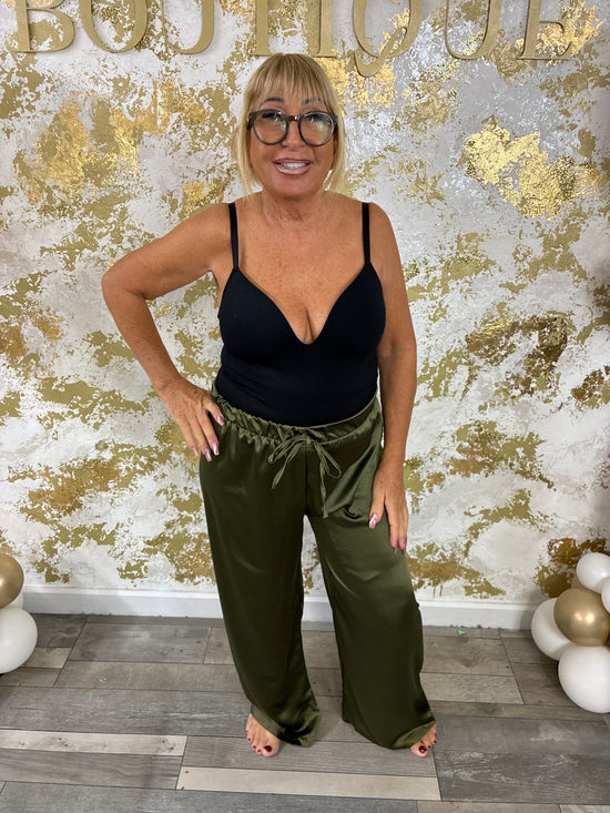 Bria satin trousers