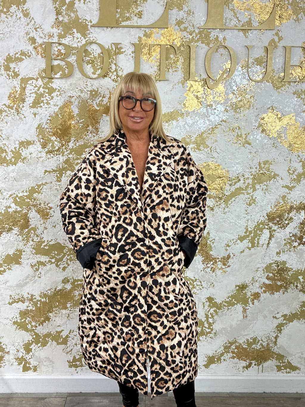 Lily leopard coat