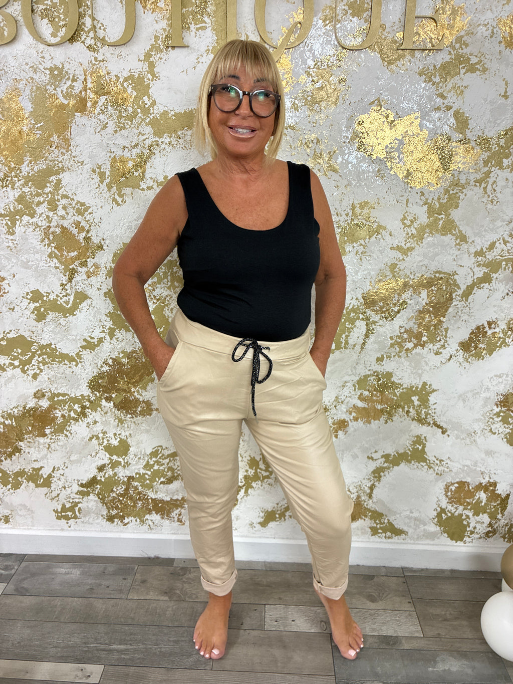 Leather magic trousers