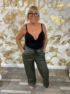 Wide leather magic trousers