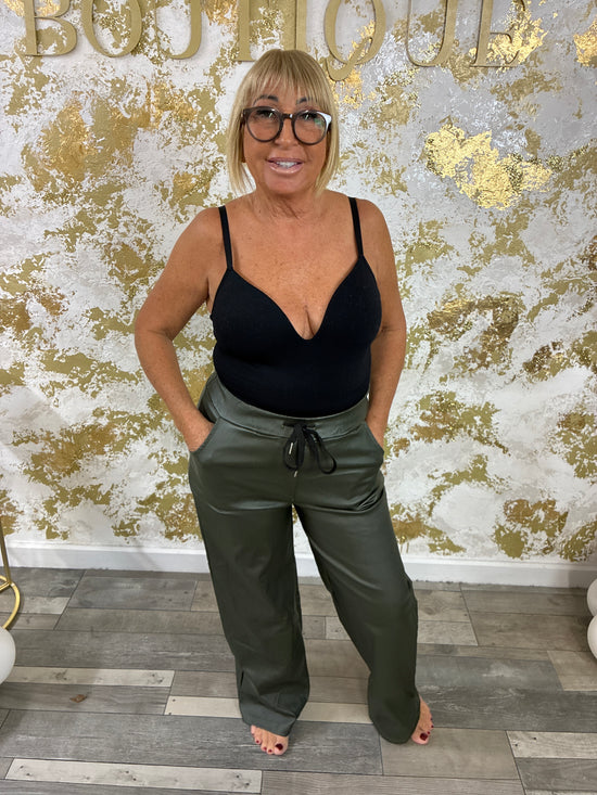 Wide leather magic trousers