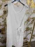 White linen dress