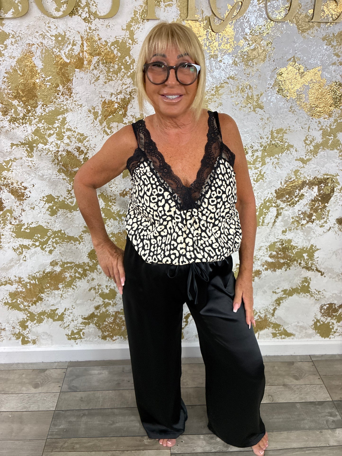 Bria satin trousers