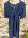 Blue cheesecloth dress