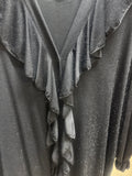 Black sparkle over sized top