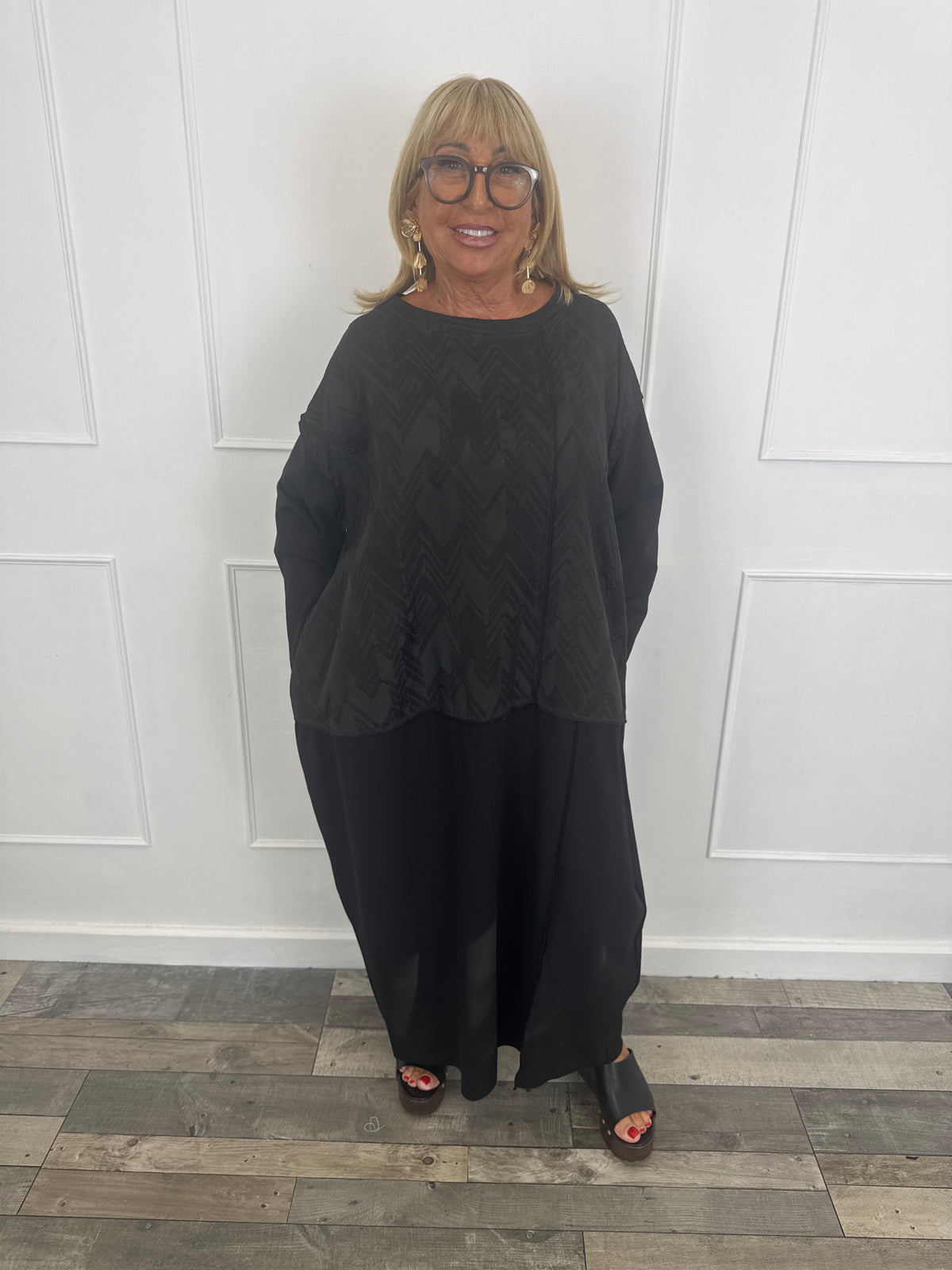 Black over sized  dress