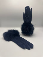 Fur cuff gloves
