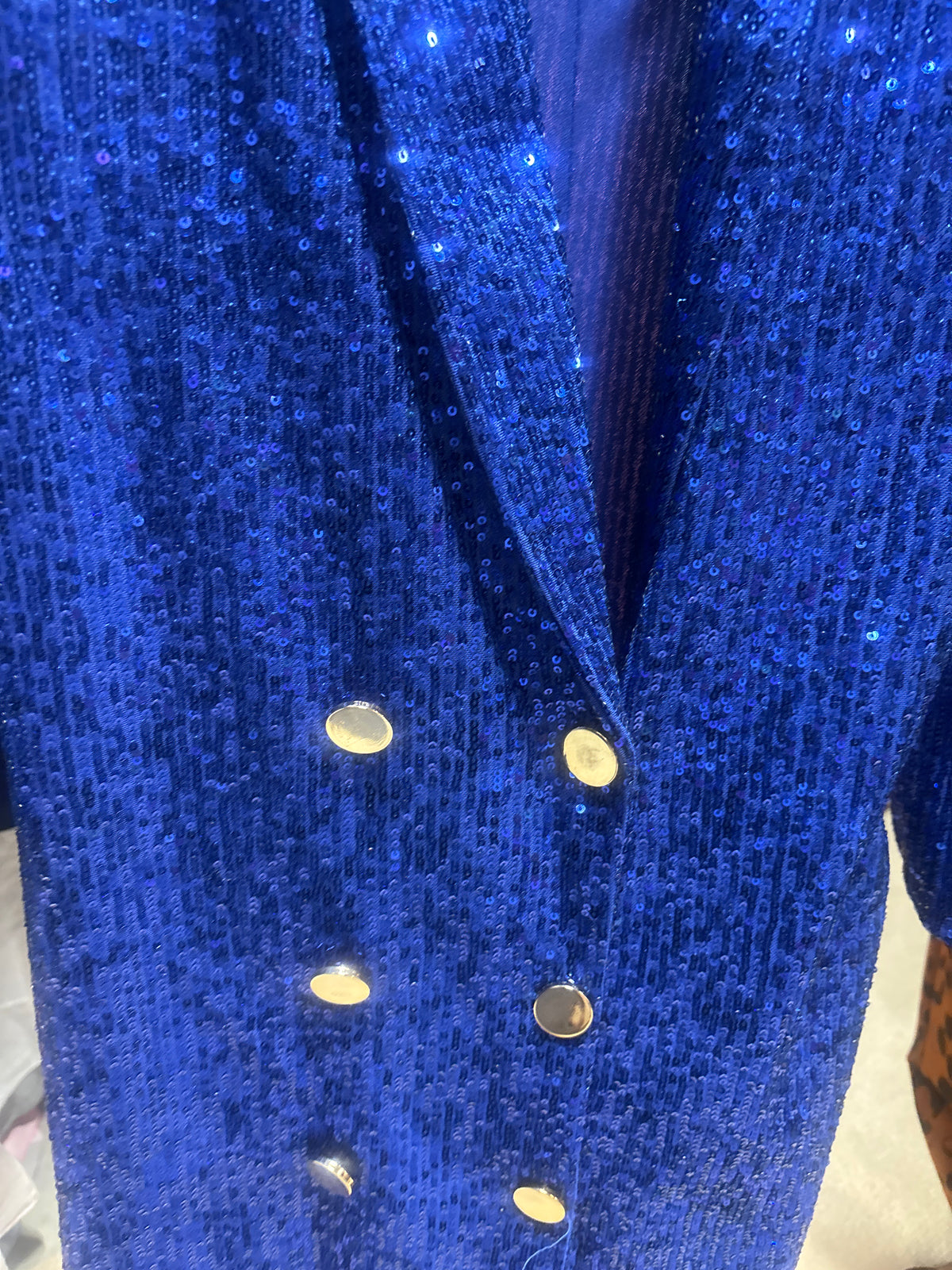Blue sparkly dress