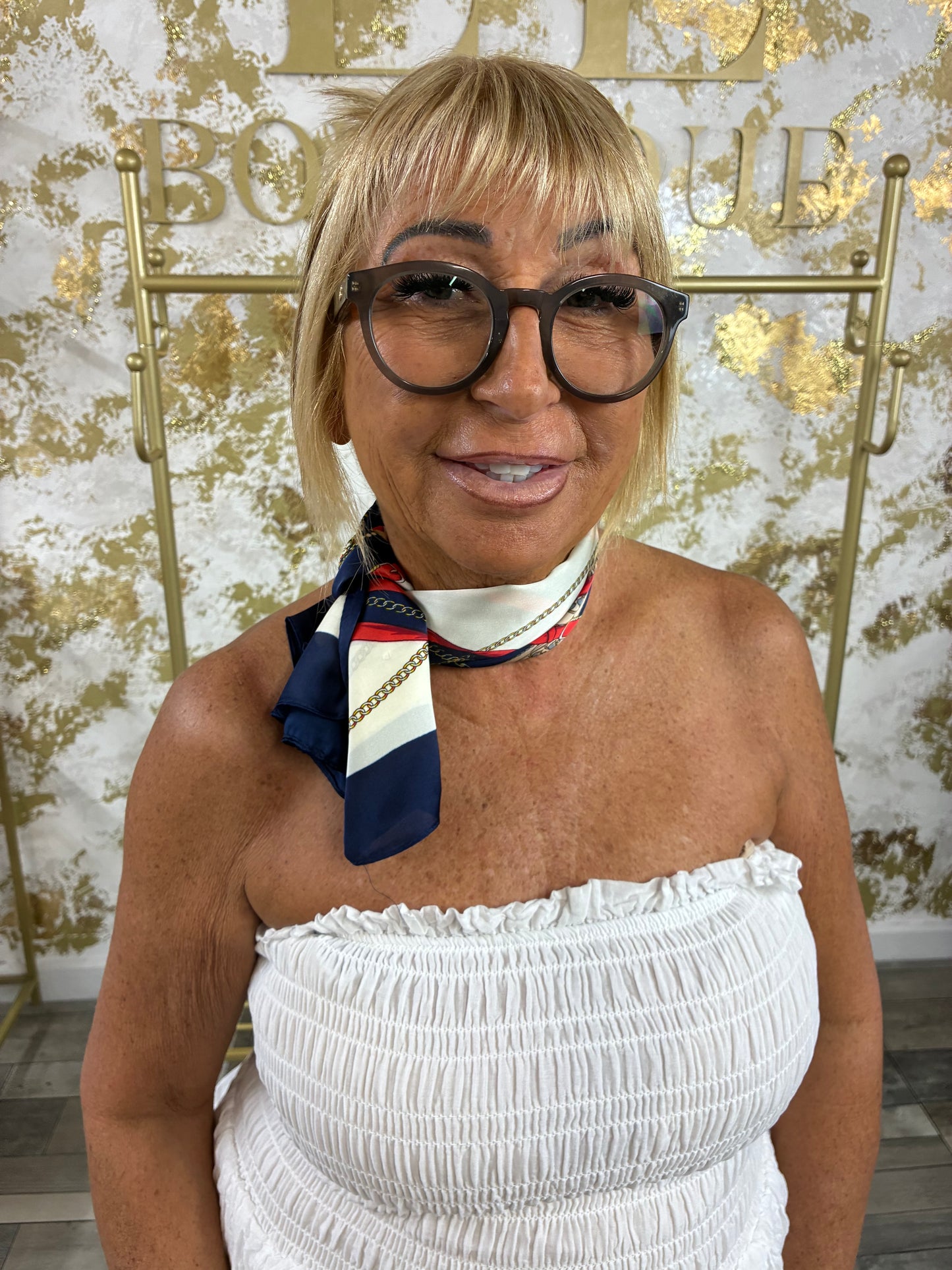 Silk neck scarf