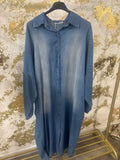Denim button dress