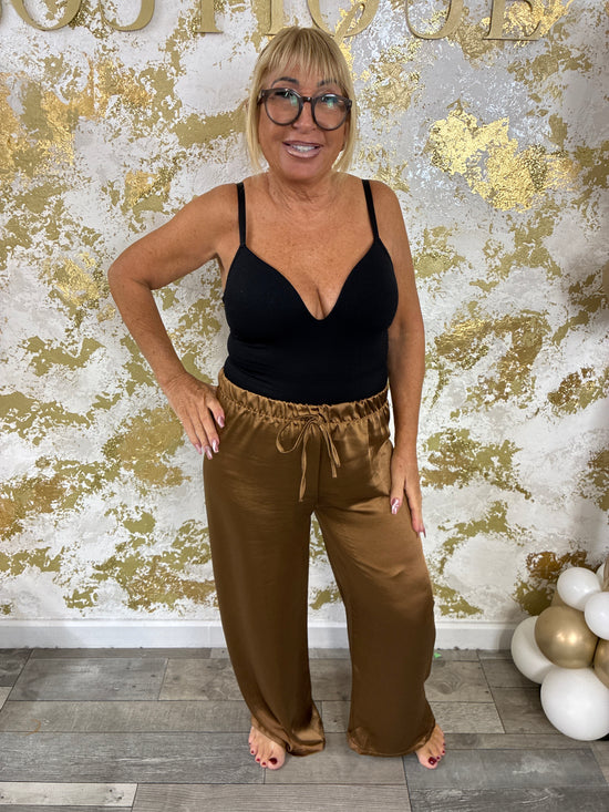 Bria satin trousers