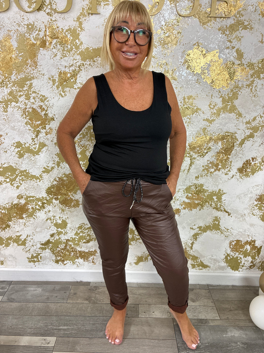 Leather magic trousers