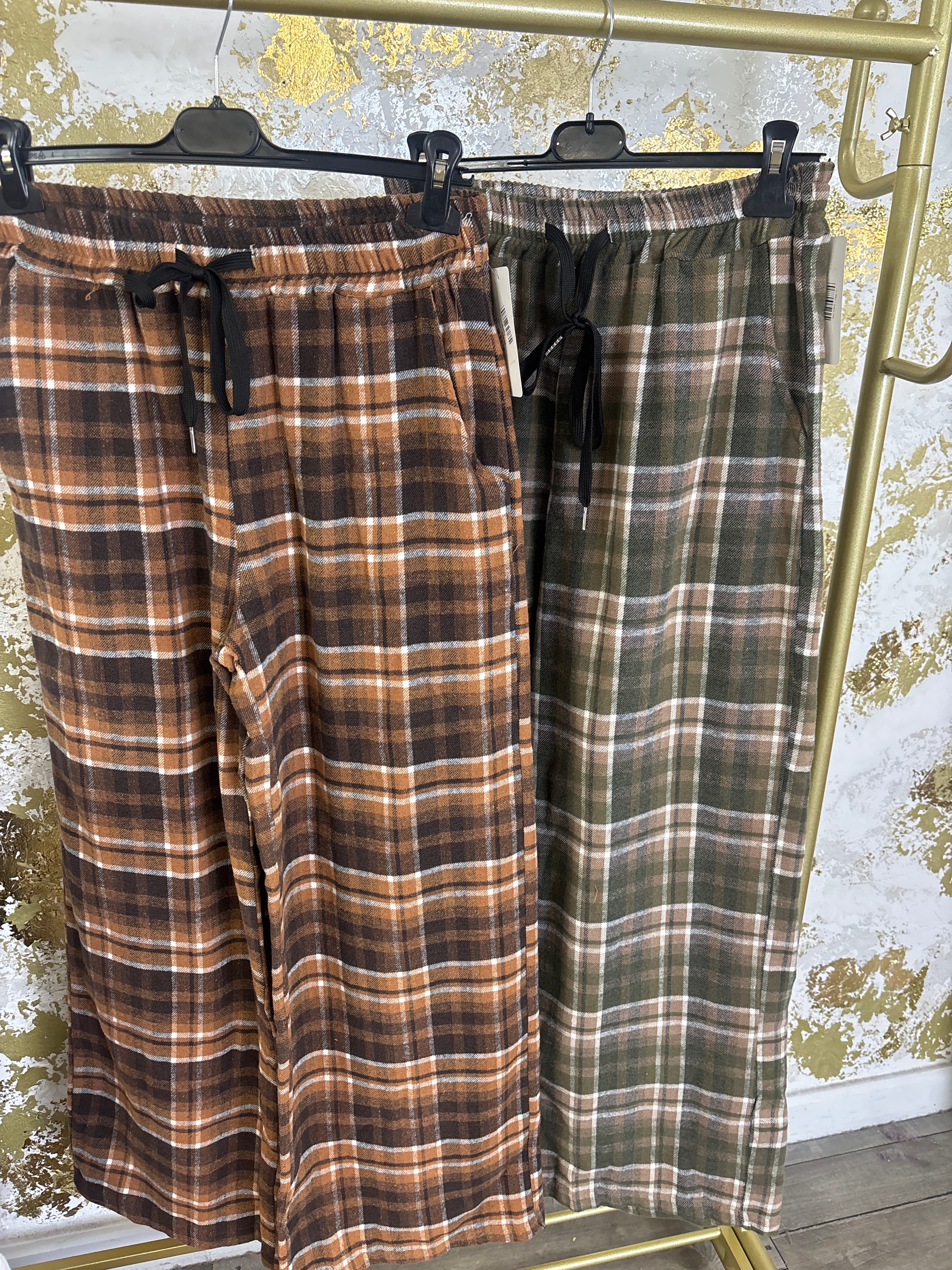 Check trousers
