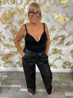 Wide leather magic trousers