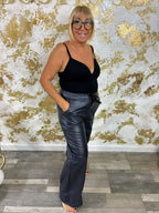 Wide leather magic trousers