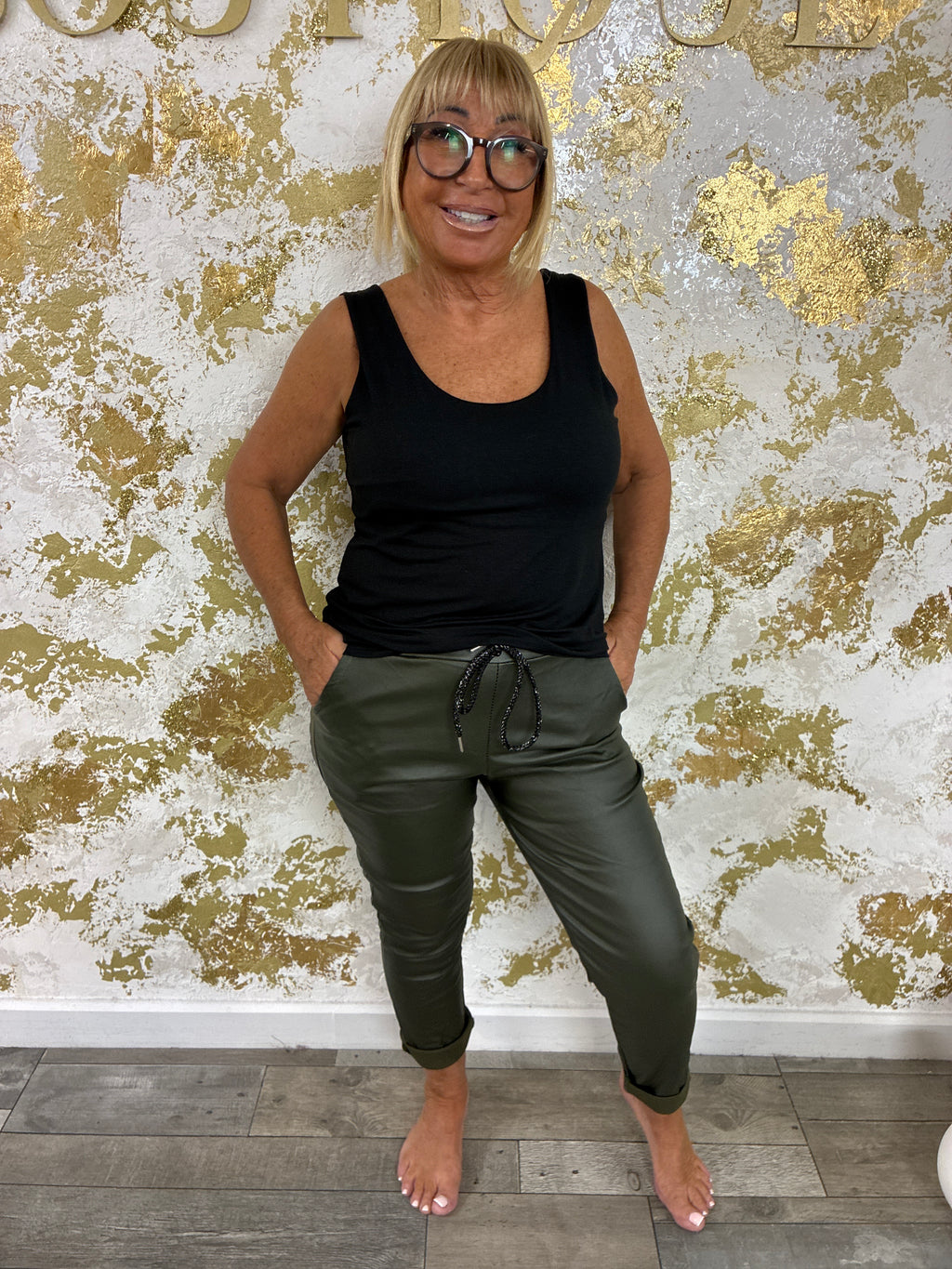 Leather magic trousers