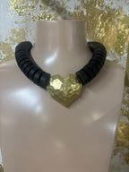 Wooden heart necklace