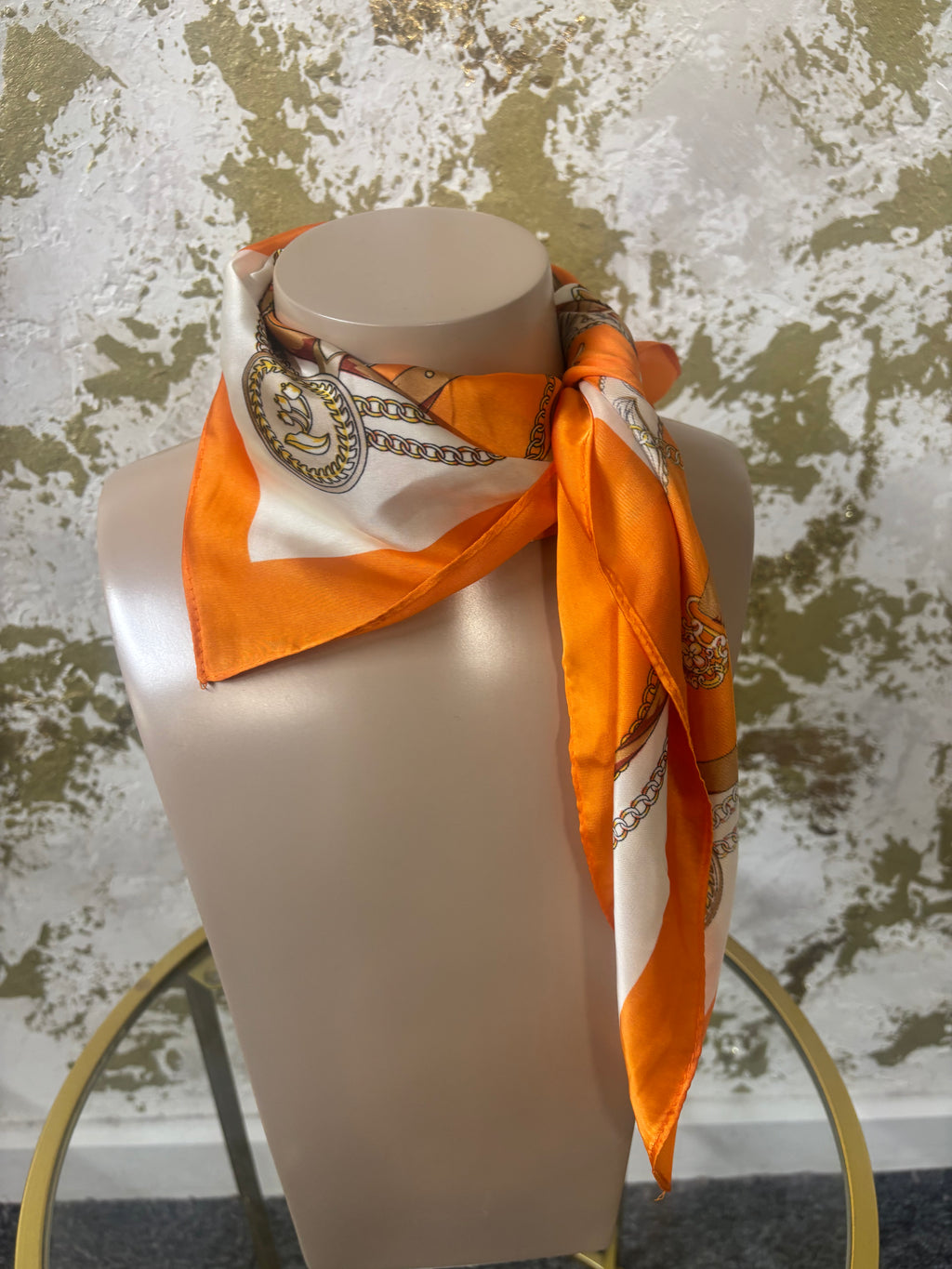 Silk neck scarf