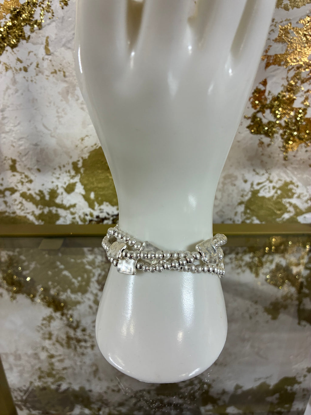 Triple square bracelet