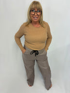 Wide leather magic trousers