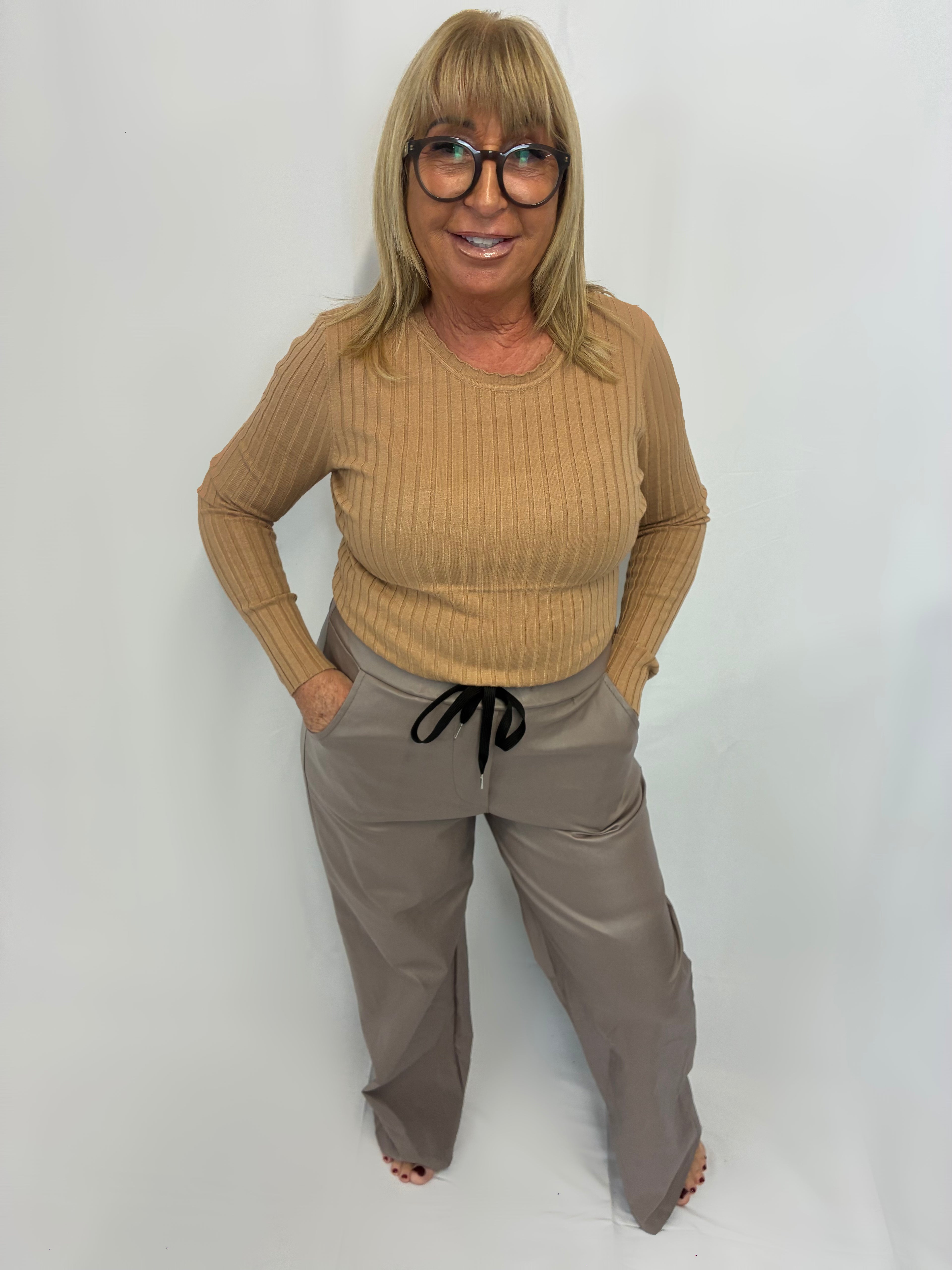 Wide leather magic trousers