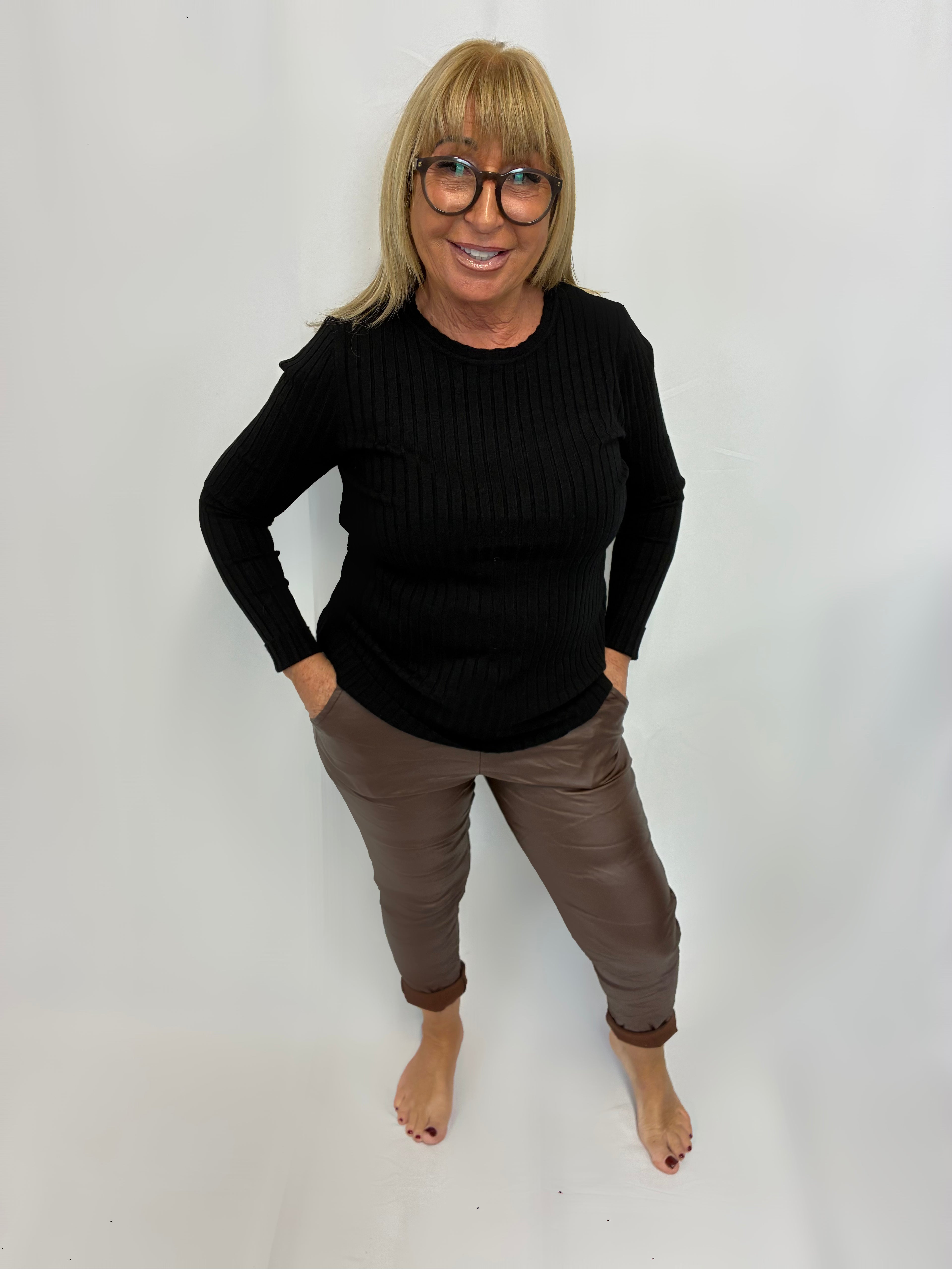 Leather magic trousers